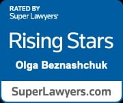 Rated By Super Lawyers | Rising Stars | Olga Beznashchuk | SuperLawyers.com